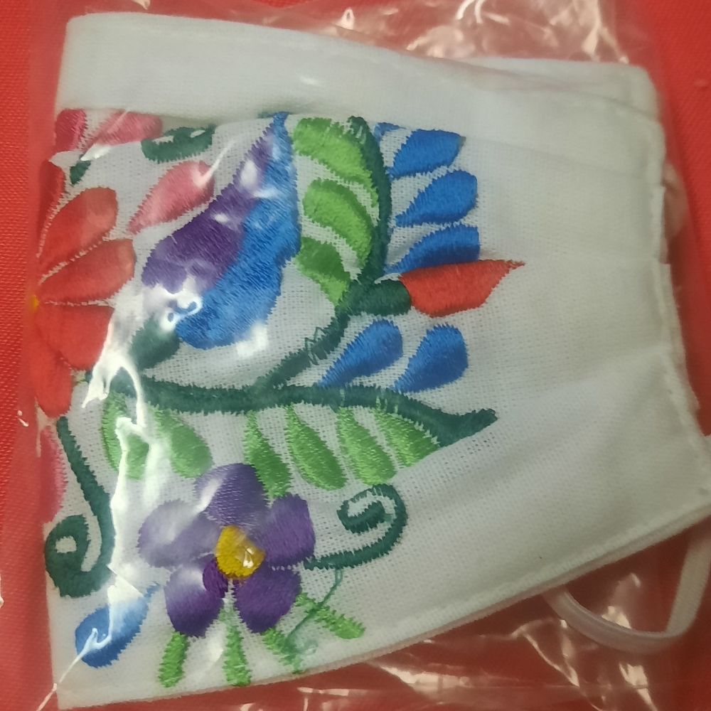 Embroidered mask